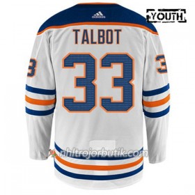 Barn Ishockey Edmonton Oilers Tröja CAM TALBOT 33 Adidas Vit Authentic